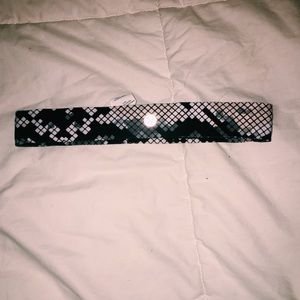 lululemon white and black NWOT headband